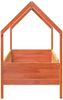 vidaXL Kinderbett Hausbett Wachsbraun 90x200 cm Kiefer 850703 Bild 5