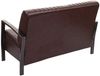 2er Sofa HWC-H10, Couch Zweisitzer, Metall Kunstleder Industrie-Design ~ vintage braun Bild 4