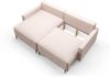 Ecksofa Schlafsofa Sofa BRAGA in Stoff Now or Never Grau Ottomane Links Bild 4