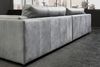 KAWOLA Big Sofa RAINA Leder grau 85 x 150 x 254 cm Bild 5