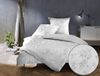 Bettwaesche-mit-Stil Mako Satin Jacquard Damast Bettwäsche Zoé Rose – weiß – Garnitur 200x220 + 2x 80x80 cm Bild 5