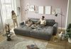 Big-Sofa >BARURA Loveseat< mit 4 Kissen, Bezug Cord-Optik anthrazit "ash" - 292x90x194 (BxHxT) Bild 5