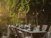 Gartenstuhl Covelo mit Kissen aus Rattan und Aluminium, modern, naturfarben, bequem für Outdoor Bild 5