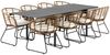 Gartenstuhl Covelo mit Kissen aus Rattan und Aluminium, modern, naturfarben, bequem für Outdoor Bild 3