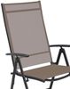 2er Garten Klappstuhl Gartenstuhl Textilen Anthrazit Schokobraun 7 Pos Bild 3