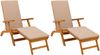 vidaXL Liegestuhl zum Verstellen und Klappen 2 pcs 55 x 146 x 91 cm 42025010 Bild 2