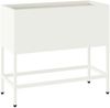 vidaXL Hochbeet Gartenpflanzer Weiß 60 x 26 x 48 cm Stahl 865884 Bild 2