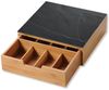 KESPER® Teebox Schubladenbox, Bambus, Glas, (1-tlg), für Kaffeekapseln oder Teebeutel Bild 4