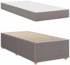 vidaXL Bettrahmen mit Matratze Taupe 100 x 200 cm Stoff 3398357 Bild 4
