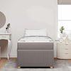 vidaXL Bettrahmen mit Matratze Taupe 100 x 200 cm Stoff 3398357 Bild 3