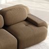 Modulares Ecksofa Cordstoff,mit Fußstütze,geschwungene Armlehnen, kein Aufbau, rutschfeste Basis, vakuumverpackt Bild 5