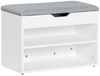 SoBuy FSR25-HG Schuhbank, Spanplatte, Melamin, Weiß, 60 x 43 x 30 cm Bild 1