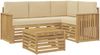 vidaXL Outdoor-Sofagarnitur 5 pcs Weiß und Beige 59 x 59 x 37 cm 3391793 Bild 2