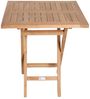 Klapptisch Ela Bistrotisch Beistelltisch Quadratisch Teak 80x80x75cm Bild 2