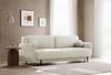 Selsey 'Ovals' 3-Sitzer Schlafsofa mit Strukturstoff, Creme Bild 3