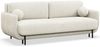 Selsey 'Ovals' 3-Sitzer Schlafsofa mit Strukturstoff, Creme Bild 1