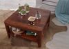 Couchtisch Sheesham70x70x40 walnuss geölt BROOKLYN #10 Bild 2