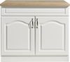 wiho Küchen Spülenschrank Linz 100 cm breit, in Landhaus-Optik Bild 2