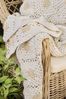 Ib Laursen Decke Handgefertigt Plaid Kuscheldecke Wohndecke Creme Natur 6192-01 Bild 3