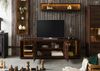 TV-Board Akazie 200x40x63 dunkelbraun lackiert BARK #213 Bild 4