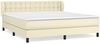 vidaXL Boxspringbett mit Matratze Creme 160x200 cm Kunstleder 3127321 Bild 2