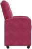vidaXL Esszimmerstühle mit Rollen 2 pcs Weinrot 58 x 67 x 97 cm Samt 42017870 Bild 5