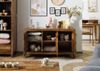 Sideboard Sheesham 140x45x80 braun lackiert ANCONA #121 Bild 4