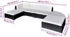 vidaXL 6-tlg. Garten-Lounge-Set mit Kissen Poly Rattan Schwarz 42098 Bild 5