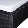 vidaXL 6-tlg. Garten-Lounge-Set mit Kissen Poly Rattan Schwarz 42098 Bild 3