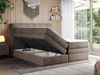 Boxspringbett, Polsterbett, Bett, Schlafzimmer - ERNI-KING - 200x200cm - Braun Velours - H4 Bild 2