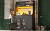 Küchenschrank Hochschrank Vitrinenschrank Buffetschrank mit Verstellbaren Ablagen Esszimmerschrank mit 2 Schubladen Sideboard mit LED-Beleuchtung Variable Lichtfarben schwarz Bild 5