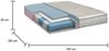 Dmora Feliciana-Doppelmatratze, Matratze mit Memory-Funktion und Taschenfedern und Silberionen, 100 % Made in Italy, milbenhemmend und hypoallergen, 160 x 190 x 37 cm Bild 3