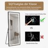 REDOM Ganzkörperspiegel Standspiegel (LED Standspiegel mit 3-Farb-Dimmung Schwarz/Silber, 1-St, 163 × 54 cm) Bild 4