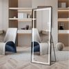 REDOM Ganzkörperspiegel Standspiegel (LED Standspiegel mit 3-Farb-Dimmung Schwarz/Silber, 1-St, 163 × 54 cm) Bild 3