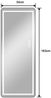 REDOM Ganzkörperspiegel Standspiegel (LED Standspiegel mit 3-Farb-Dimmung Schwarz/Silber, 1-St, 163 × 54 cm) Bild 2