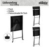 STILISTA® Bistro Set 3tlg. Polyrattan schwarz Bild 2