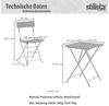 STILISTA® Bistro Set 3tlg. Polyrattan schwarz Bild 3