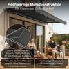 STEELSØN 'Kestria' Gelenkarmmarkise 250x200 cm mit LEDs, Markise elektrisch, anthrazit, Terrassenmarkise selbst montierbar Bild 5