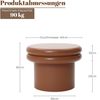 Hometopia Beistelltisch rund Terracotta, Couchtisch modern, Kaffeetisch Rostbraun Höhe 30 cm, Ø 40 cm Bild 4