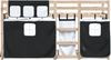 vidaXL Etagenbett mit Vorhängen Weiß Schwarz 90x200 cm Kiefernholz 3283928 Bild 5
