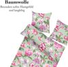 Bettwäsche-Set (135x200cm) - Renforce Flower Green Bild 5