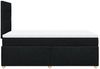 vidaXL Boxspringbett mit Matratze Schwarz 120x200 cm Stoff 3291249 Bild 5