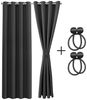 Cozyor Verdunkelungsvorhang 2er-Set inkl. 2 Magnethalter, thermoisolierend, Gardinen blickdicht (2 St), Ösen, verdunkelnd, Mikrofaser Polyester, Gardinen Thermo Vorhang 175x135 Wohnzimmer, Schlafzimmer, Kinderzimmer Bild 5