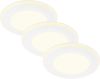 Briloner LED-Einbauleuchten 3er Set Mini 4,9W ,425lm weiß Nachtlichtring Bild 4