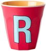 Rice Red Kiss Print Melamin Becher Buchstabe R Bild 5