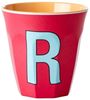 Rice Red Kiss Print Melamin Becher Buchstabe R Bild 4
