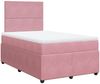 vidaXL Boxspringbett mit Matratze Rosa 120x190 cm Samt 3292285 Bild 2