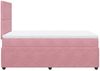 vidaXL Boxspringbett mit Matratze Rosa 120x190 cm Samt 3292285 Bild 5