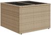 vidaXL 9-tlg. Garten-Sofagarnitur mit Kissen Beige Poly Rattan 3219957 Bild 5