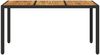 vidaXL Gartentisch mit Akazienholz-Platte Schwarz Poly Rattan 365535 Bild 4